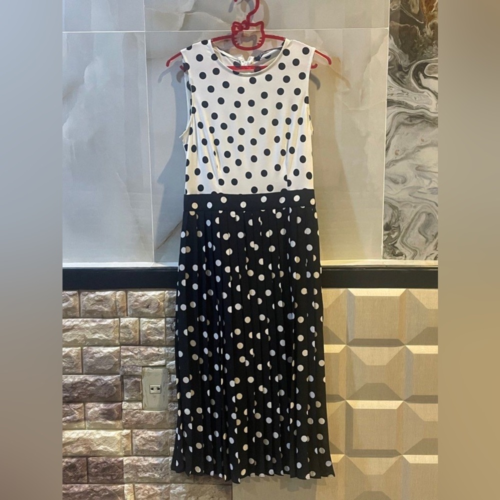 Zara new without tags polka dot dress xs - Picture 8 of 14